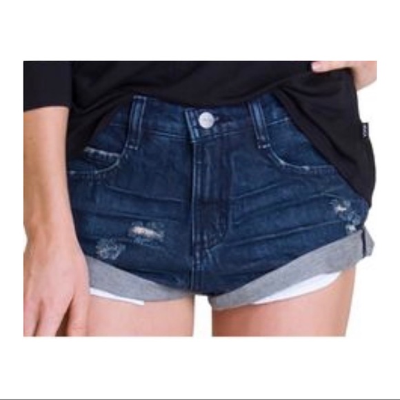 rvca denim shorts